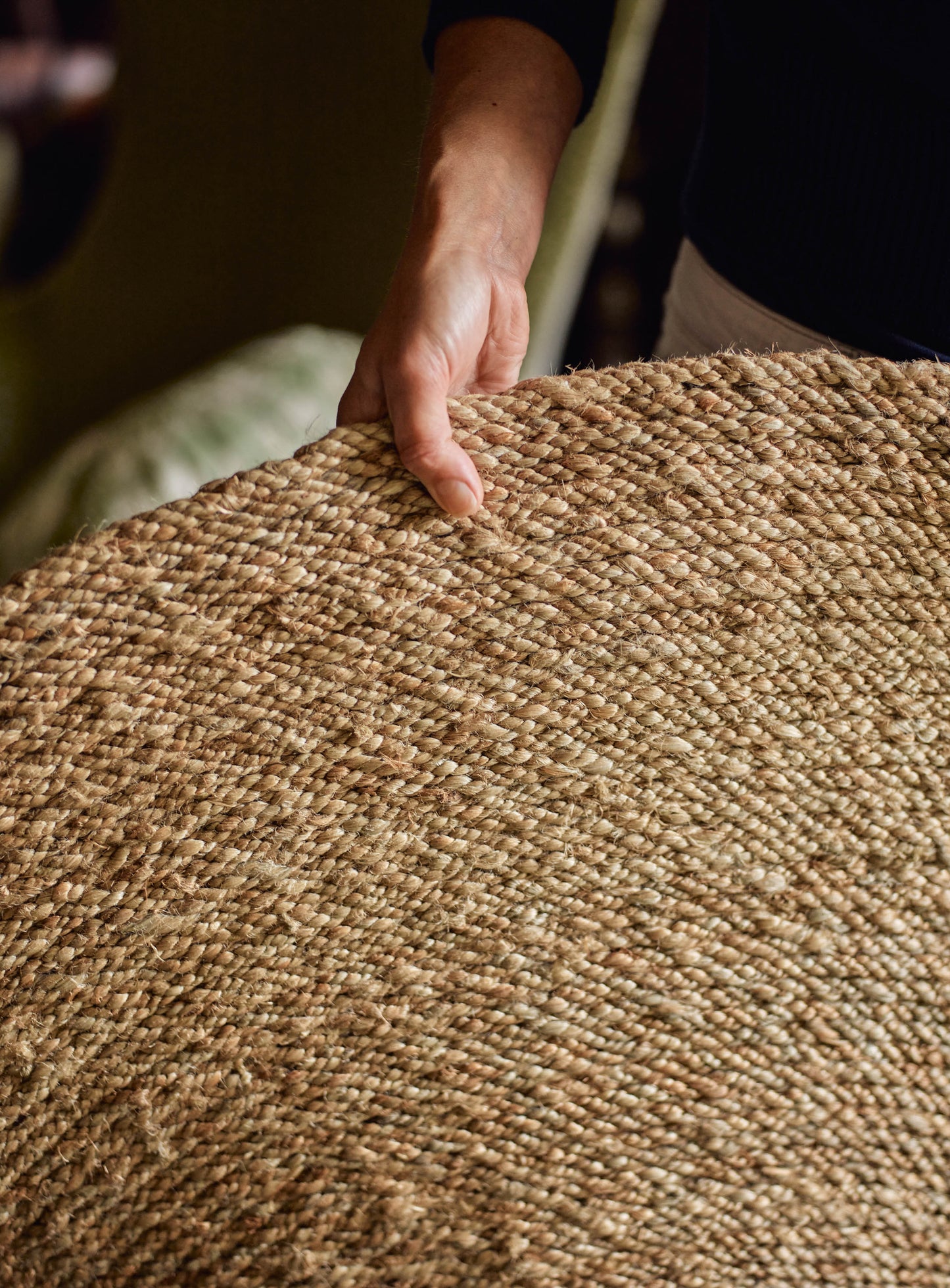 Round Jute Rug, Large
